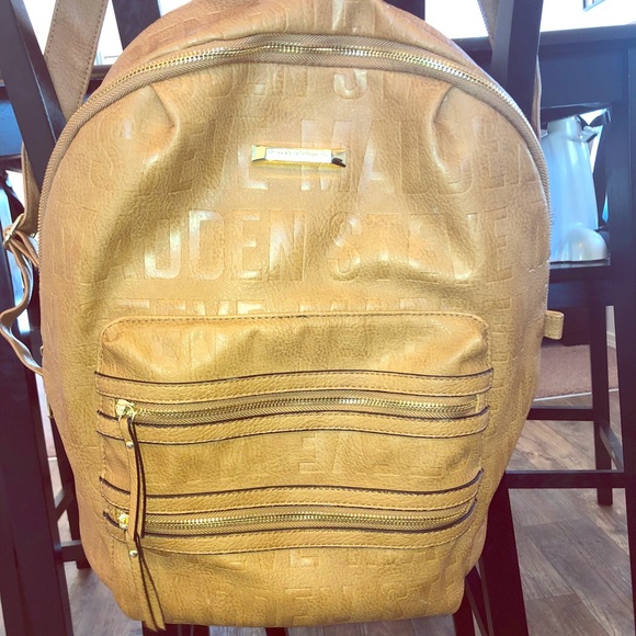 leather steve madden backpack